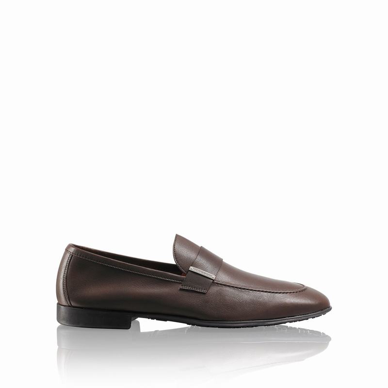 Russell & Bromley Wonder Mens Slip-On Loafers Brown |BED3387OY|